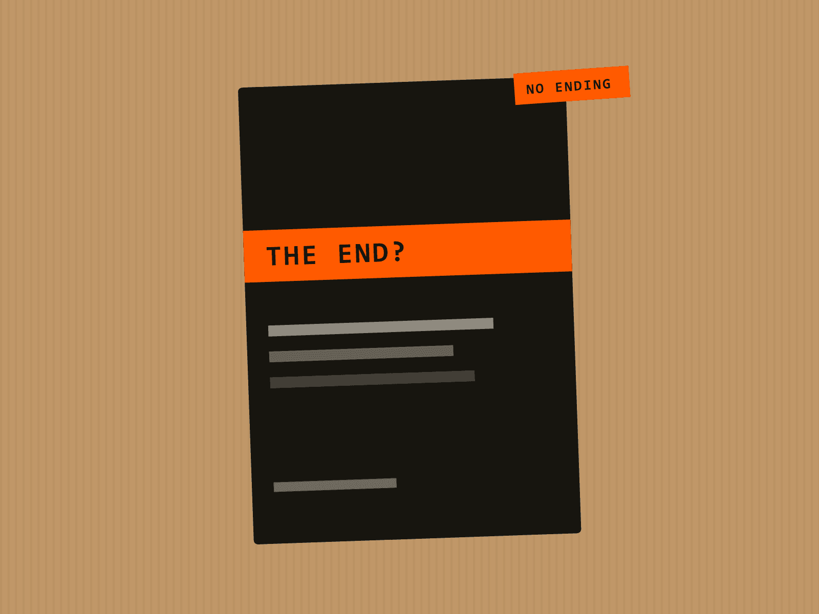 The front cover of the thriller.